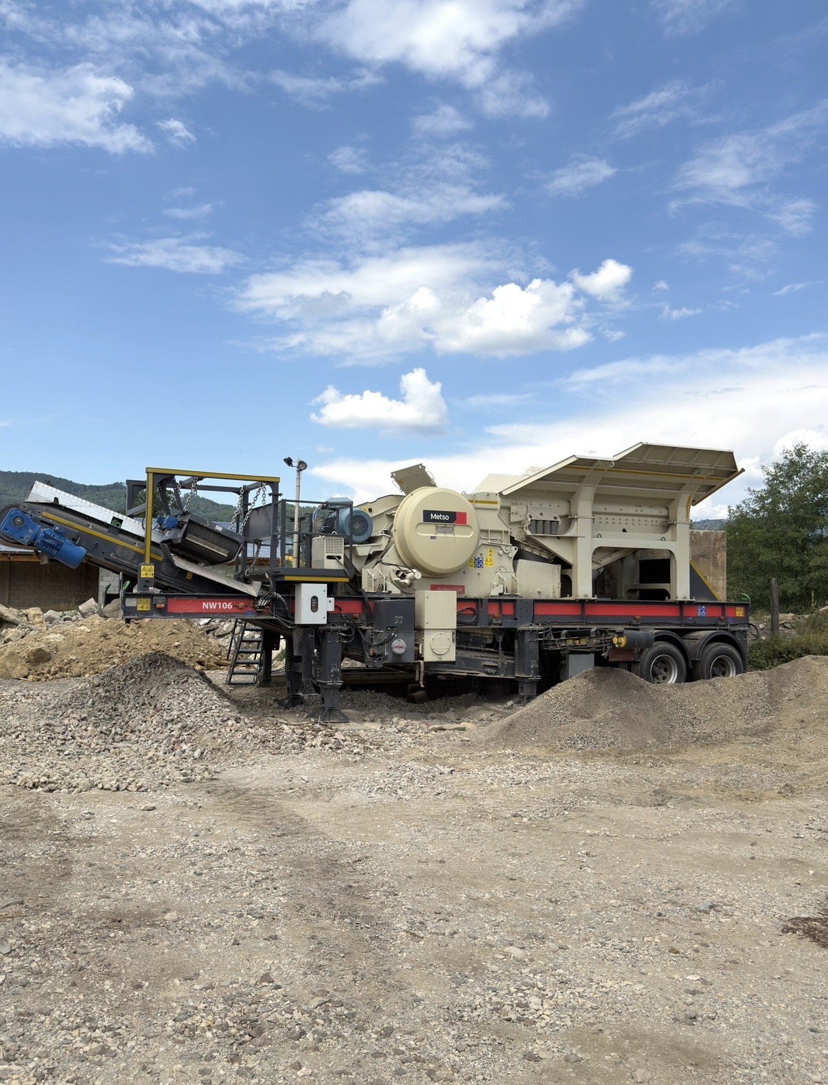 Concasor profesional Metso în funcțiune